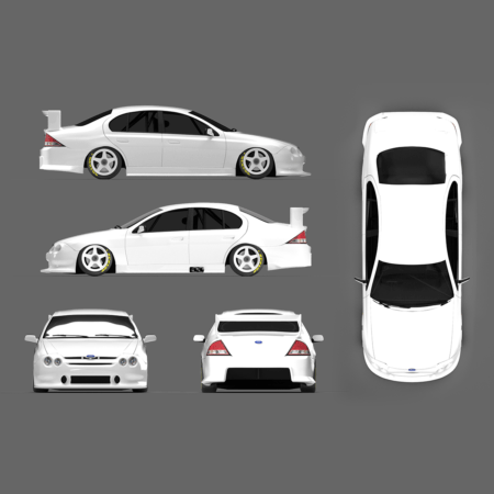 Ford Falcon V8 Supercar Livery Template