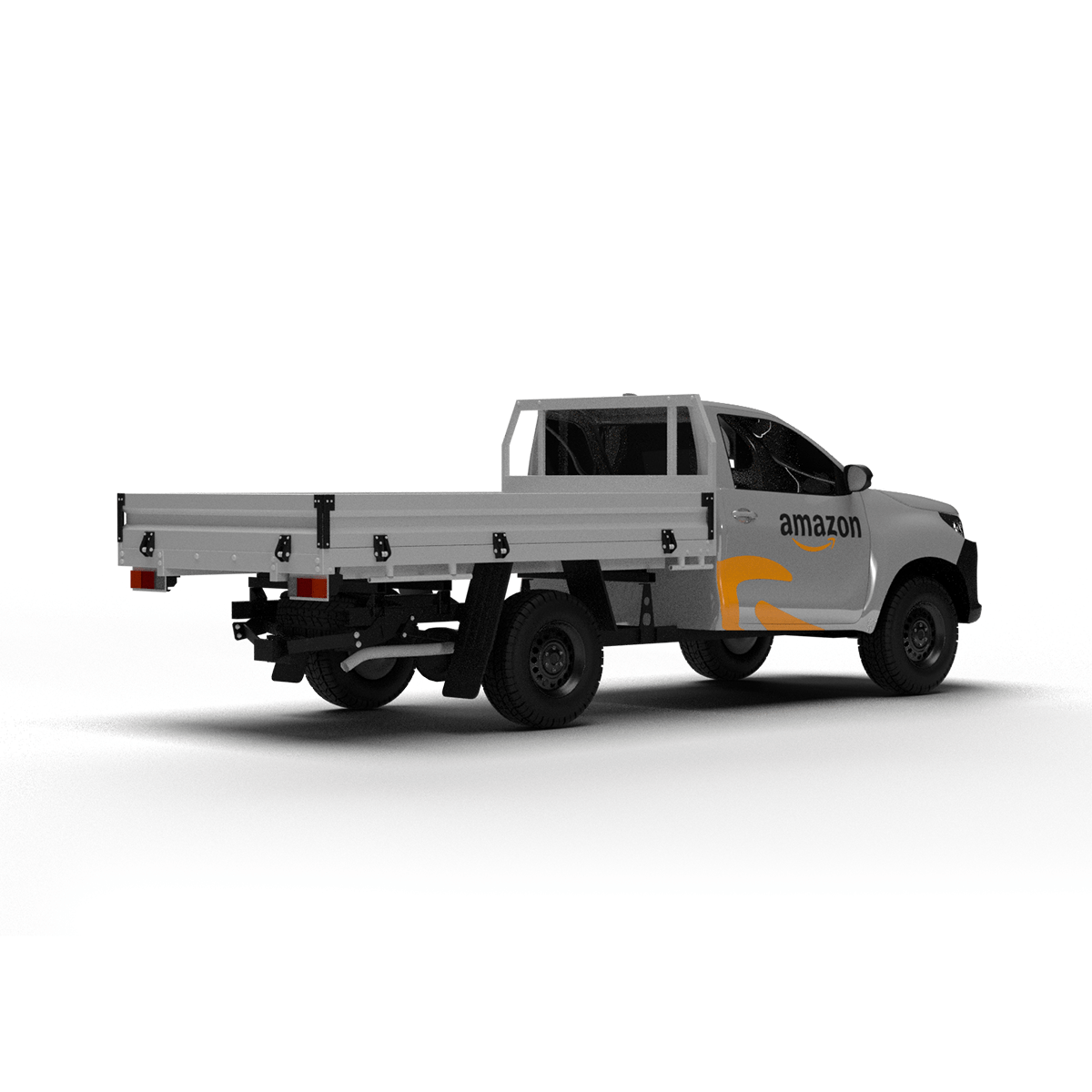 Toyota Hilux Single Cab Ute 3D model livery template
