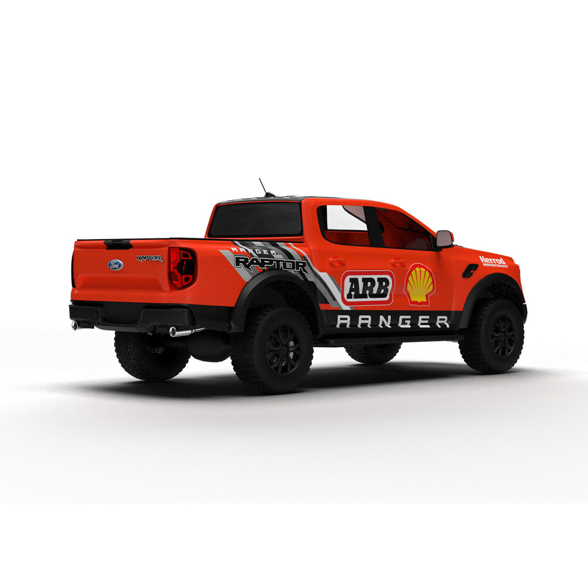 2022 Ford Ranger Raptor 3D Model Livery Template