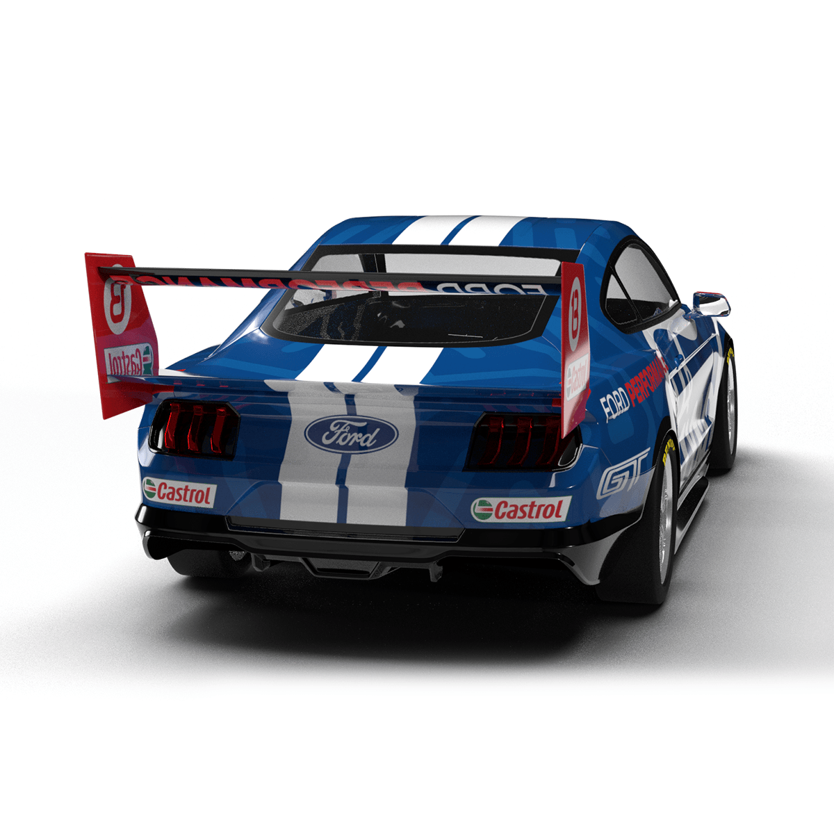 2019 Ford Mustang Gen 2 Supercar 3D Model Livery Template