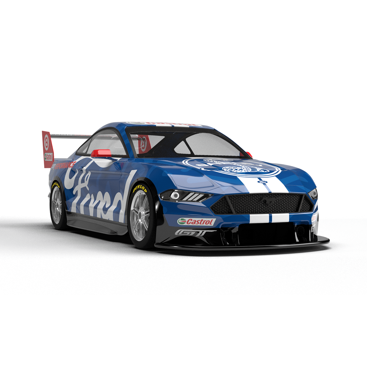 2019 Ford Mustang Gen 2 Supercar 3D Model Livery Template