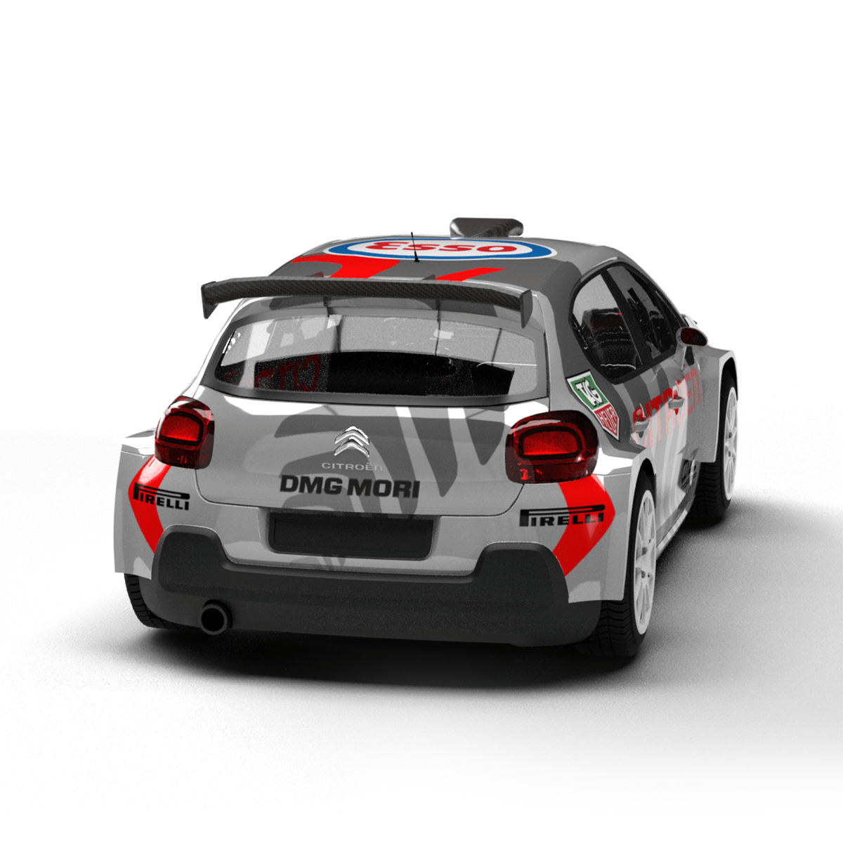 2019 Citroen C3 R5 Rally2 3D model livery template