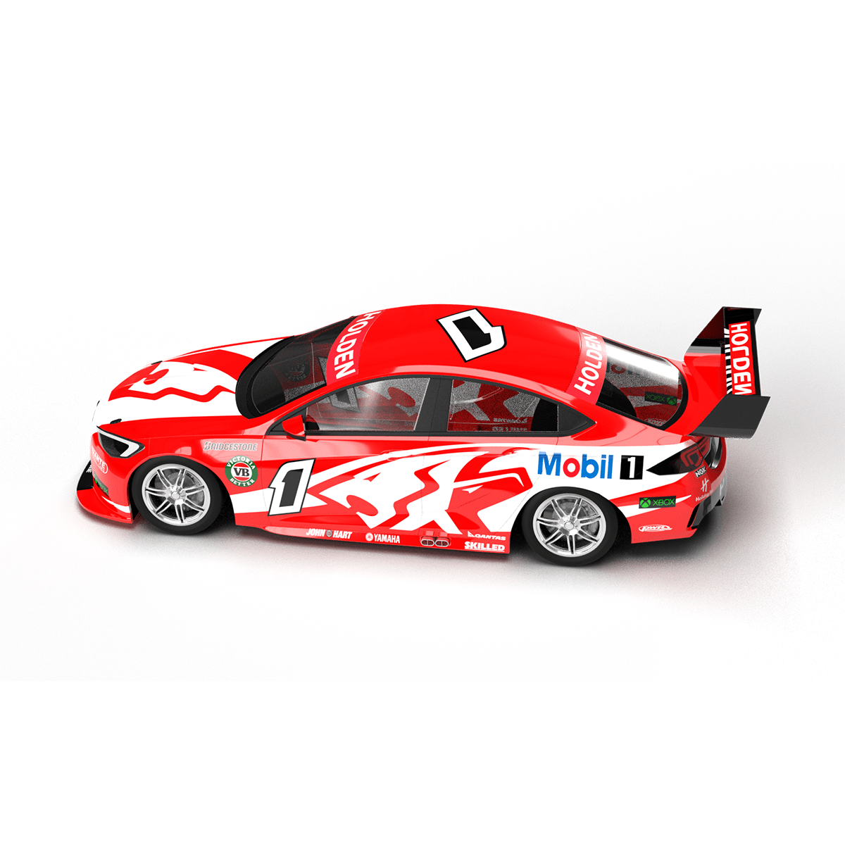 Holden Commodore ZB V8 Supercar 3D model livery template