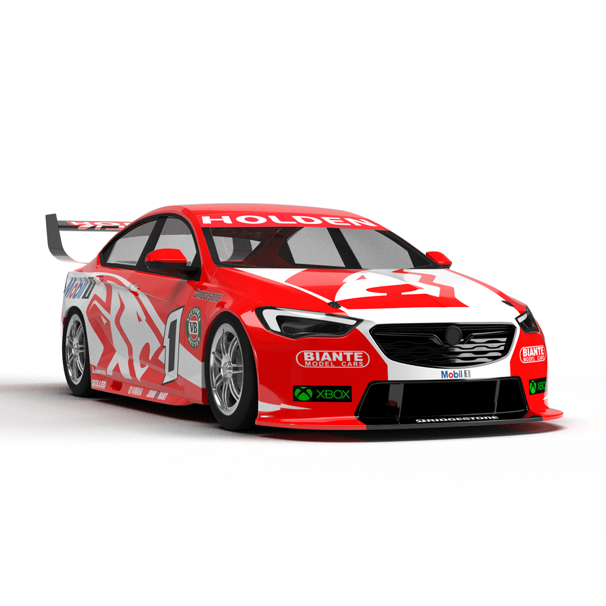 Holden Commodore ZB V8 Supercar 3D model livery template