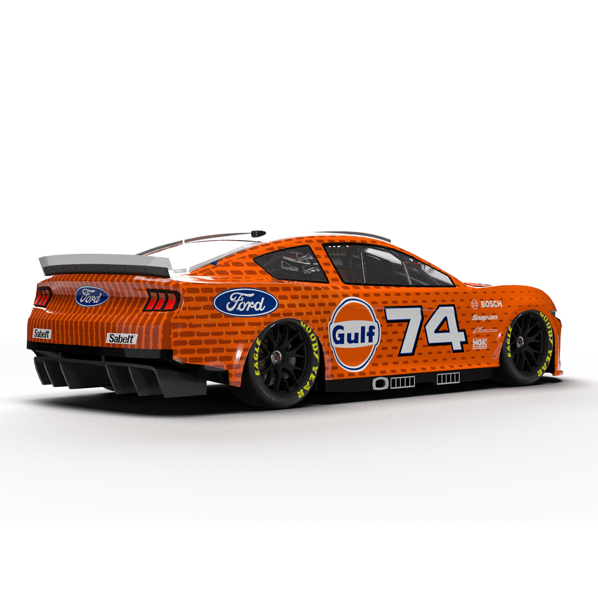NASCAR Gen 7 Ford Mustang 3D model livery template