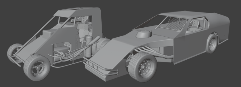 Midget and IMCA modified 3D models