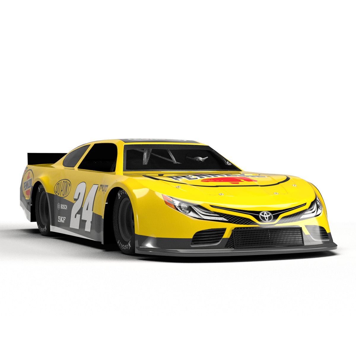 Gen 6 Toyota Camry Super Late Model 3D model livery template